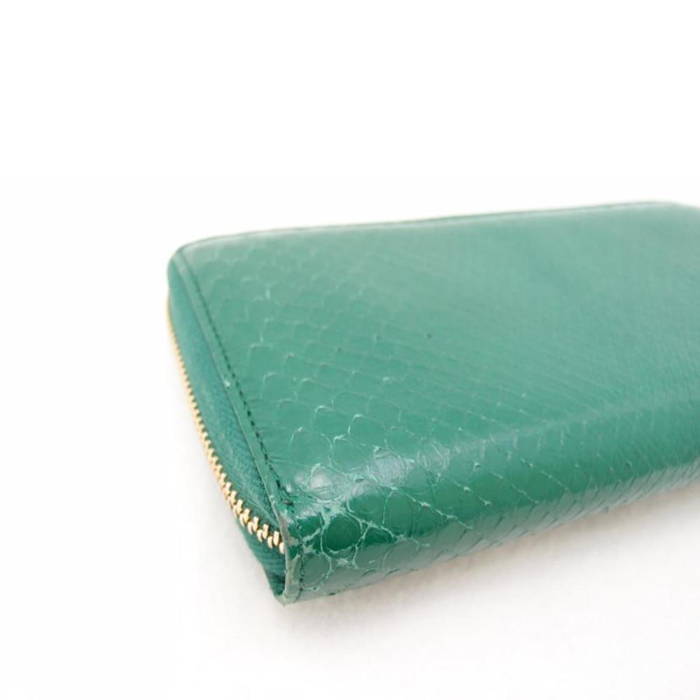 Gucci Python Horsebit Long Wallet Green - image 8